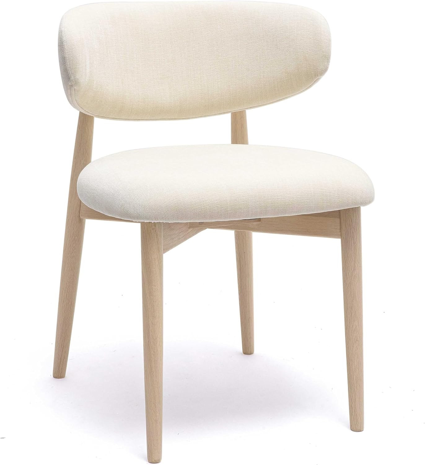 Tov Furniture Zinea Cream Performance Textured Velvet Dining Chair | Amazon (US)