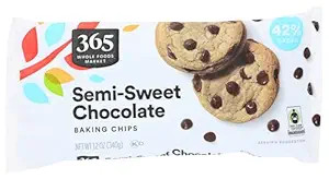 365 by Whole Foods Market, Semi-Sweet Chocolate Baking Chips, 12 Ounce | Amazon (US)