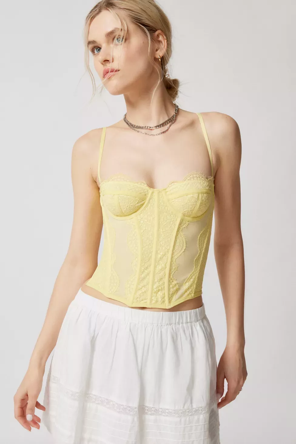 Urban Outfitters, Tops, Urban Outfitters Out From Under Modern Love Corset  Size Medium