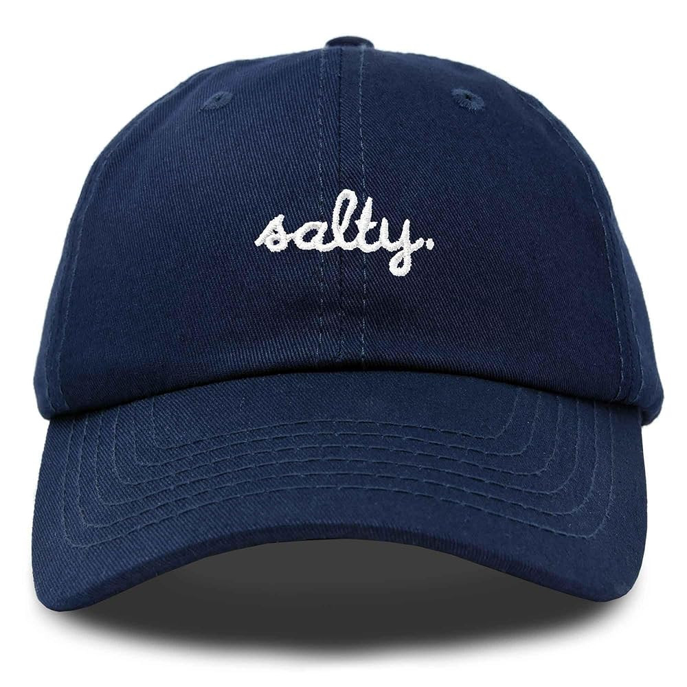 DALIX Salty Embroidered Cotton Beach Baseball Cap Adjustable Dad Hat Womens | Amazon (US)