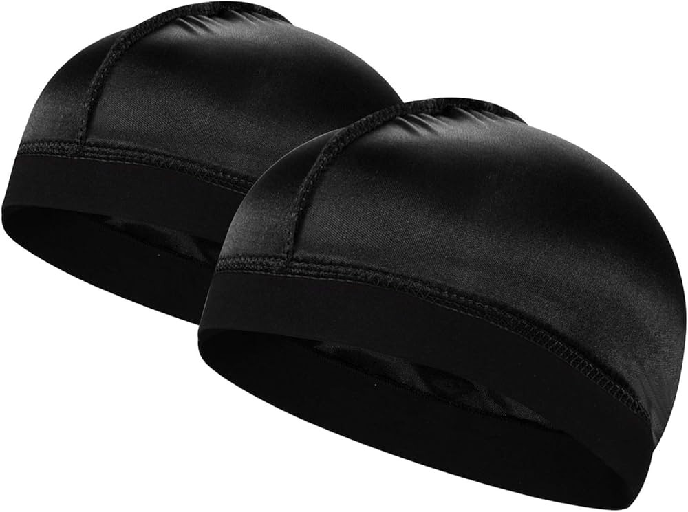 2PCS Silky Stocking Wave Cap for Men, Good Compression Over Durag （Regular Style） | Amazon (US)
