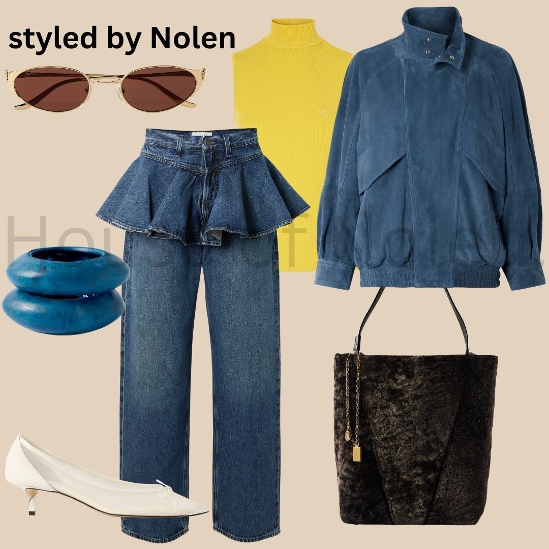 Winter 2026 Look 23. 

Structure meets color.
A sharp silhouette grounded in denim, lifted with a single note of yellow.
When proportion is controlled, even everyday pieces carry authority.
The right balance of shape, color, and restraint turns an outfit into presence.
Which piece makes the look?
A. The yellow knit
B. The sculpted denim
C. The blue suede jacket
D. The soft ivory heel

#smallbusiness #womenownedbusiness #momownedbusiness #womeninbusiness #femaleentrepreneur #creativeentrepreneur #founderlife #womenfounders #supportsmallbusiness #nycfashion #nycstyle #nycdesigner #sohostyle #newyorkfashion #newyorkstyle #voguestyle #editorialfashion #fashioneditorial #fashiondirection #fashionconsultant #imagestylist #fashionstrategy #luxurystyle #modernstyle #personalstyle #styleauthority #wardrobearchitecture #styleinspiration #fashioncommunity #fashioncreator