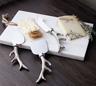 Stag Cheese Knives - Set of 3 | Pottery Barn (US)