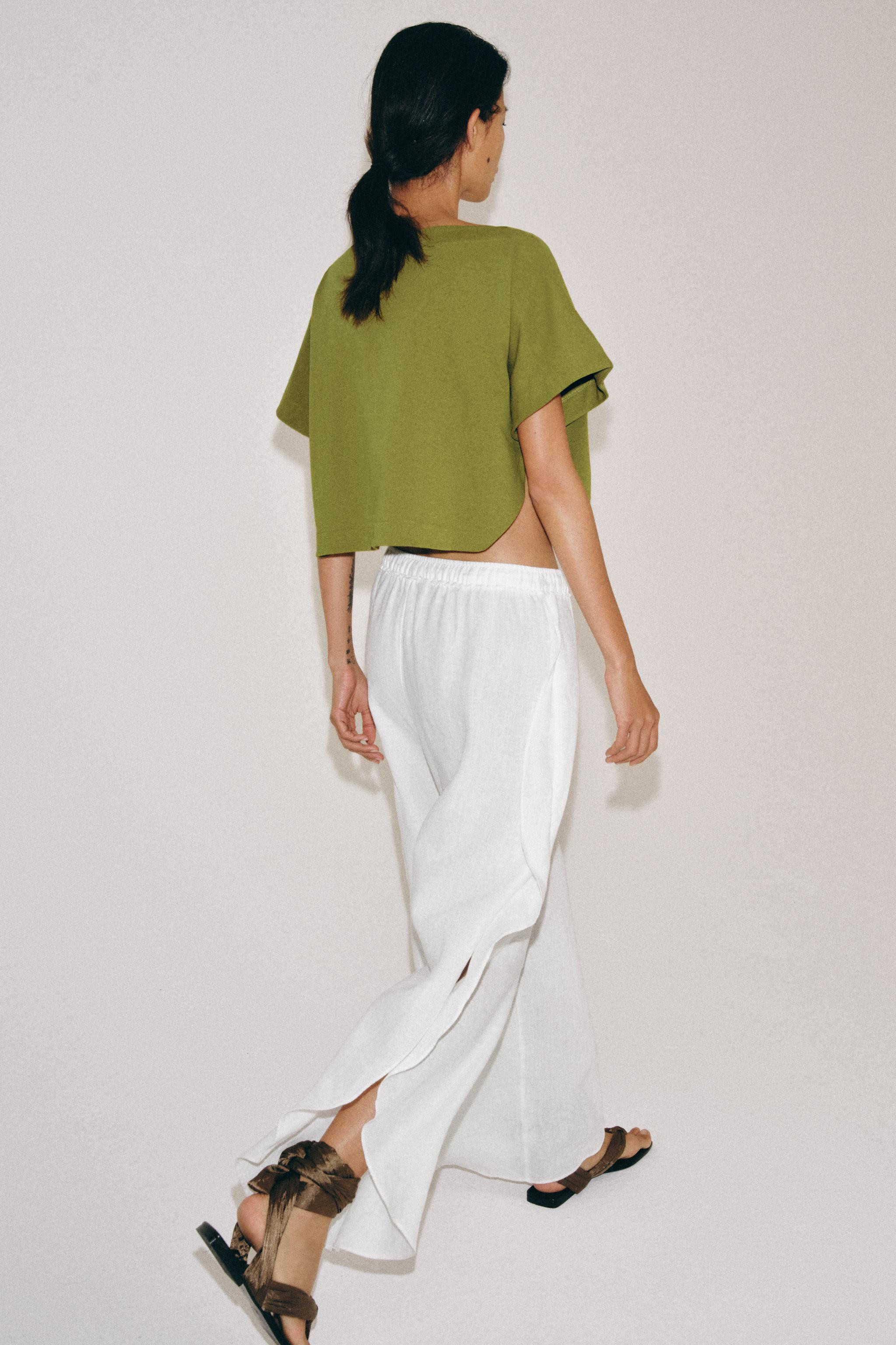 CAPE EFFECT CROP TOP | Zara US