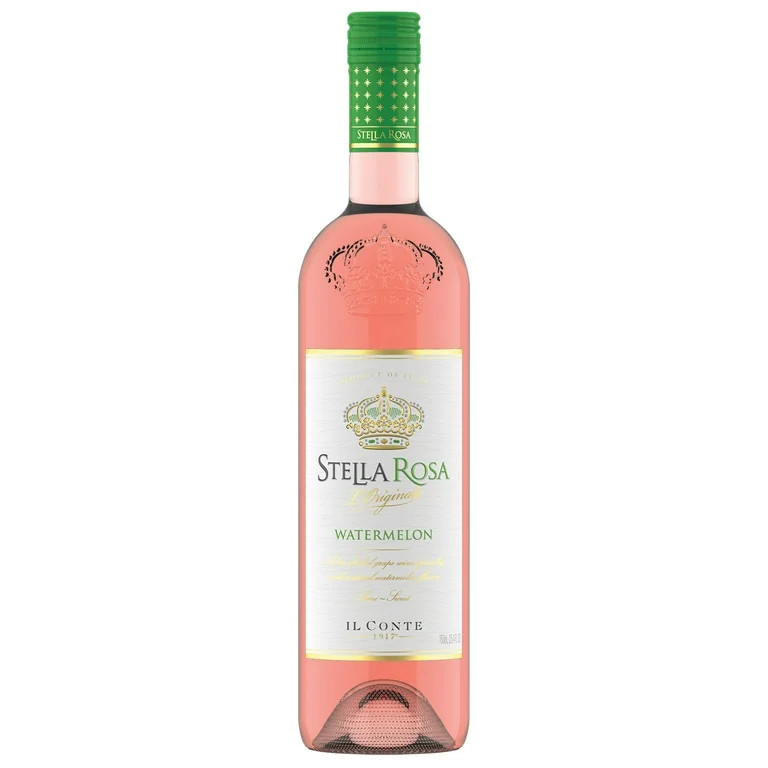 Stella Rosa Watermelon Semi-Sweet Moscato Rose Wine, 750ml Glass Bottle, Piedmont, Italy Serving ... | Walmart (US)