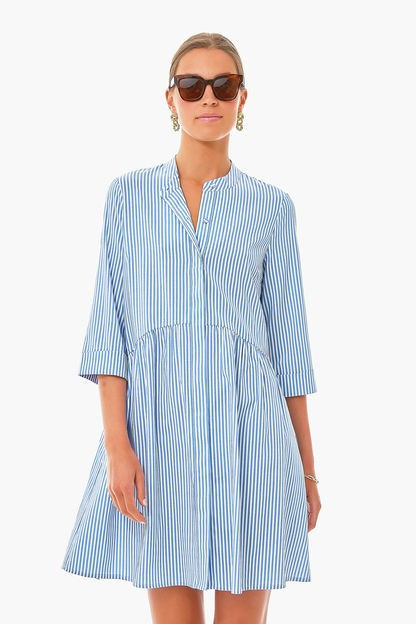 Blue Stripe Royal Shirt Dress | Tuckernuck (US)