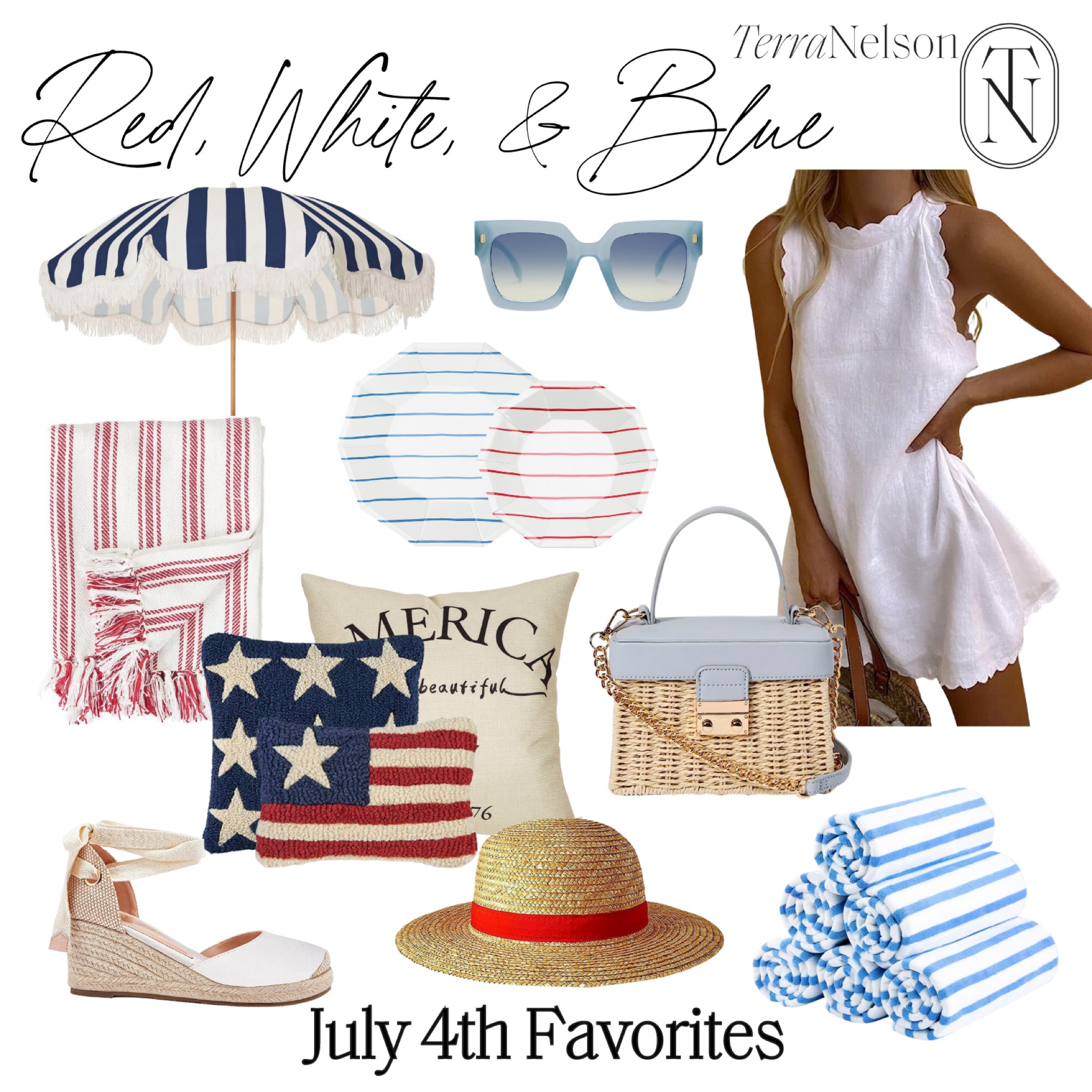 July 4th home decor / summer home decor / summer outfits / July 4th outfits / vintage July 4th decor / summer wedges

#LTKhome #LTKSeasonal #LTKstyletip