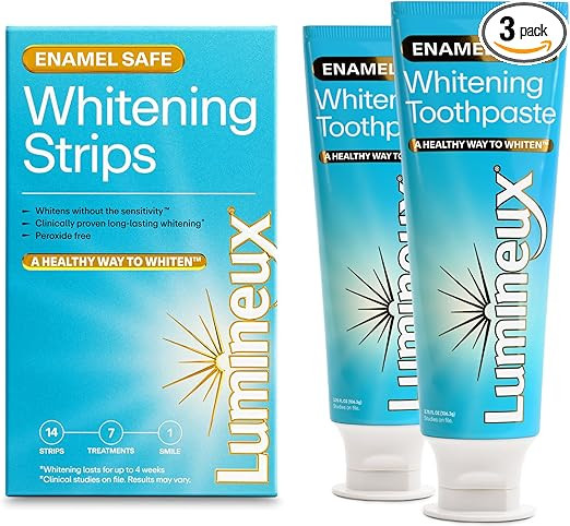 Lumineux Whitening Starter Set – Peroxide Free - Enamel Safe for Whiter Teeth – Includes 7 Wh... | Amazon (US)