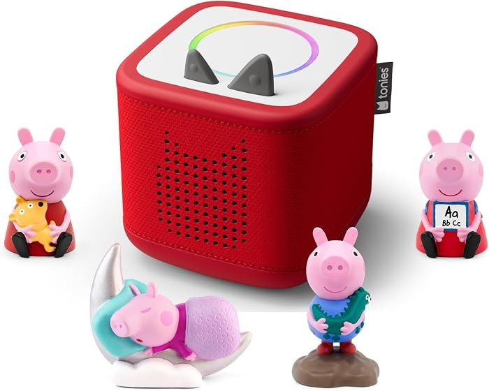 tonies Toniebox 2 Bundle Incl. 4 Tonies: Peppa Pig - George Pig, Peppa’s Bedtime Stories, Peppa... | Amazon (UK)