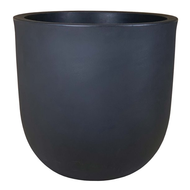 Better Homes & Gardens 18in Mosswood Resin Planter, Matte Black | Walmart (US)