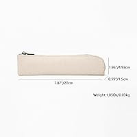 Pencil Case - Cute, Thin, and Slim Pencil Pouch Small Pen Case -Simple and Stylish - Cotton Canva... | Amazon (US)