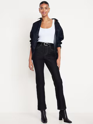 Extra High-Waisted Baby Boot-Cut Jeans | Old Navy (US)