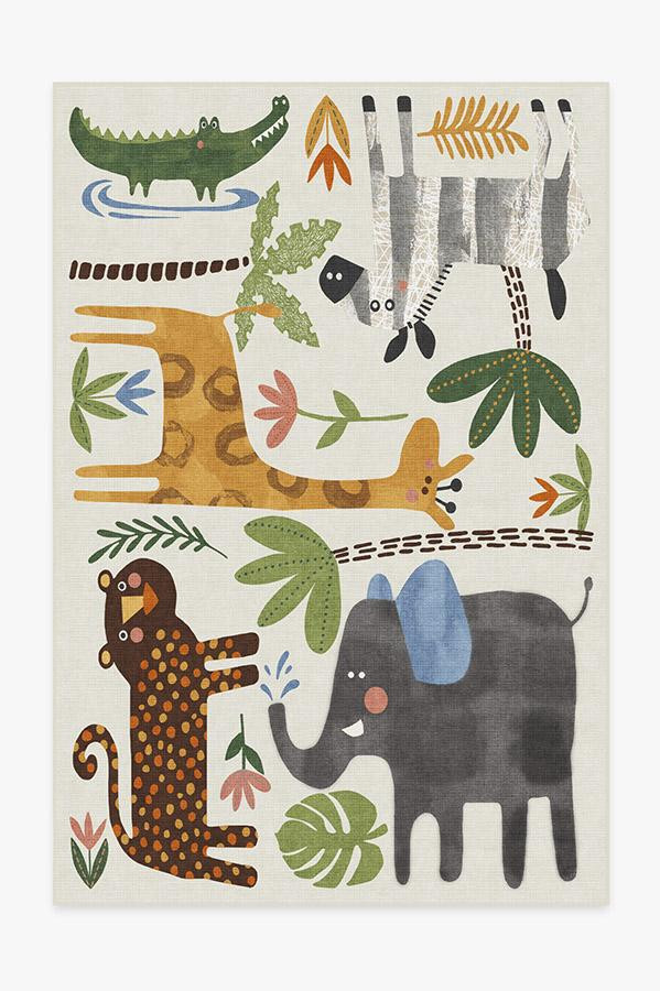Jungle Safari Multicolor Rug | Ruggable