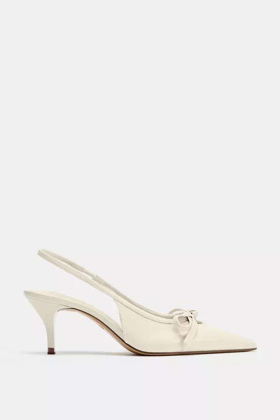 BOW SLINGBACK SHOES | Zara US