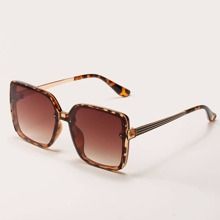 Square Acrylic Frame Sunglasses | SHEIN