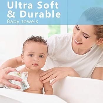 LifeTree Baby Washcloths Soft | Bamboo Cotton Baby Muslin Washcloth | 6 Pack Face Towels, Bibs fo... | Amazon (US)