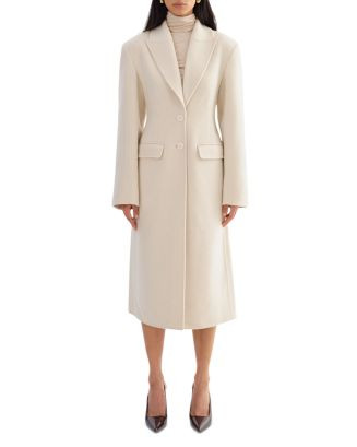 Cynda Wool Single Breasted Peak Lapel Coat | Bloomingdale's (AU)