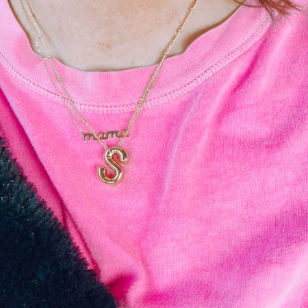 Bubble letter S necklace, gold 

#LTKfindsunder50 #LTKxPrime #LTKSeasonal