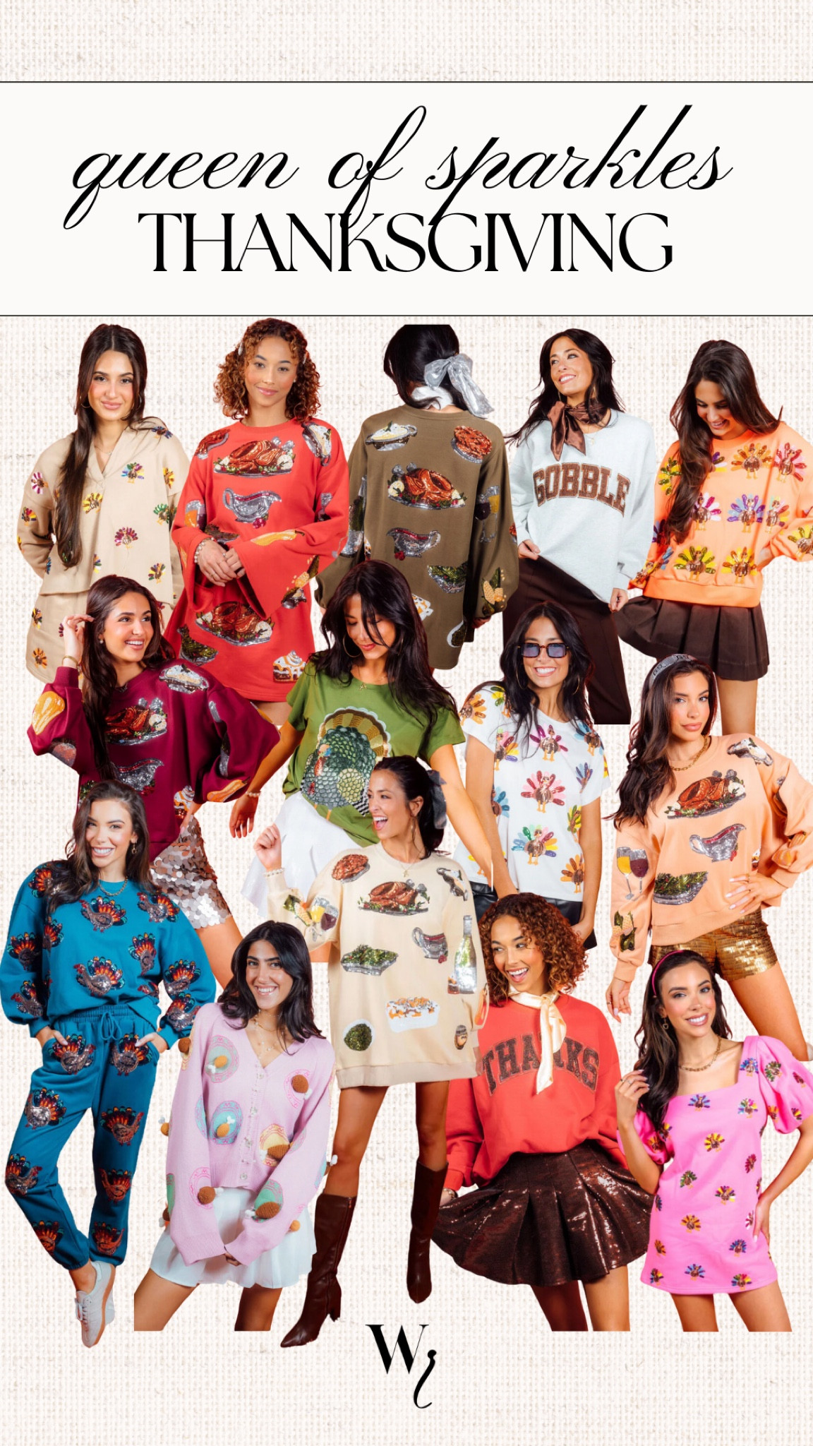 Queen of Sparkles Thanksgiving arrivals 
Use code WHITNEYNRIFE for 15% off QOS! 

#LTKStyleTip #LTKHoliday #LTKSeasonal