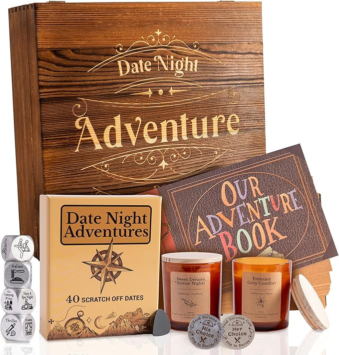 Christmas Date Night Adventure Gift Box - Gifts for Her, Him, Scratch-Off Date Ideas,  Anniversar... | Amazon (US)