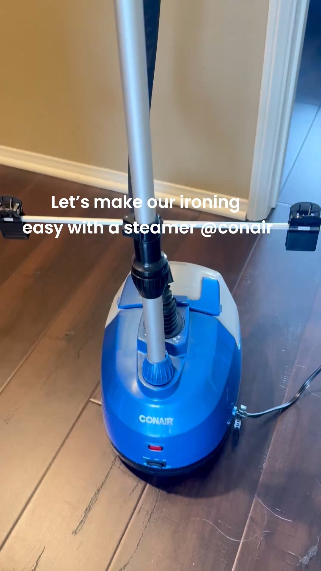 Using a steam iron is so handy and easier than using an actual iron, right? This handy steam iron is for home use, and I find it easy to take care of clothes. Who else is using a steam iron?? #clothcare