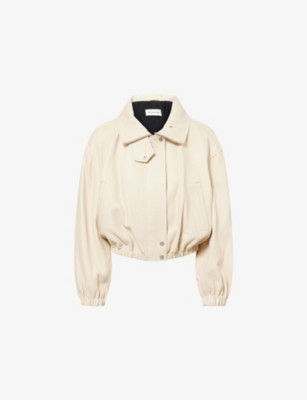 Pia Leather Bomber Jacket | Selfridges