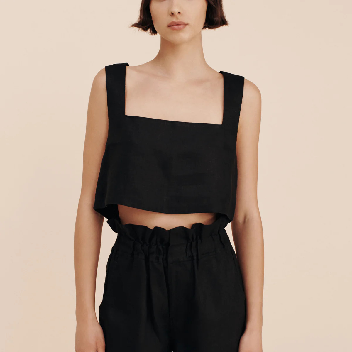 ALICE CROP TOP - BLACK | POSSE (US)