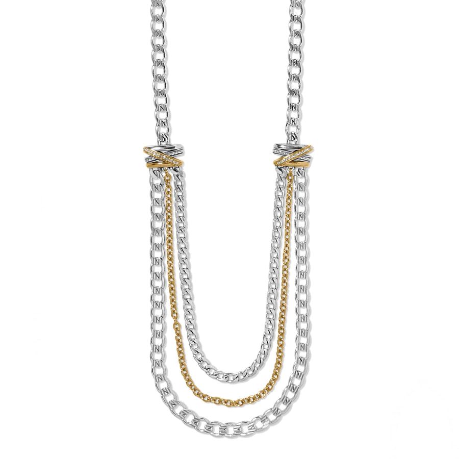 Neptune's Rings Multiple Row Chain Necklace | Brighton