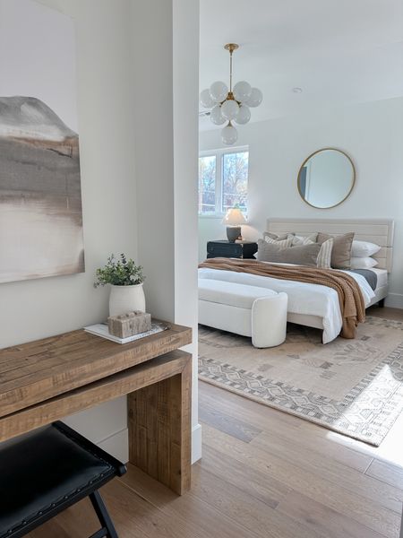 Transitional modern bedroom details!

West elm/pottery barn/McGee and co/studio McGee/target/Walmart /living room design/Lulu and Georgia/coffee table /sectional/loloi rug/rugs/accent chair 

#LTKHome #LTKFindsUnder100 #LTKFindsUnder50