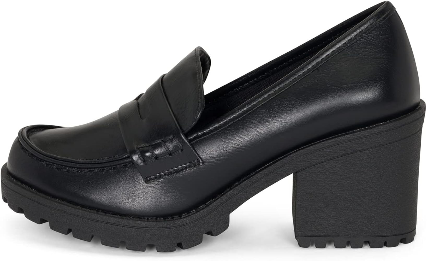 Blast- Women's Mary Jane Moccasin Loafer Slip On Lug Sole Chunky Heel Platform Pumps | Amazon (US)