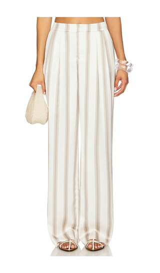 SER.O.YA Marlowe Satin Pant in Ivory. - size M | Revolve Clothing (Global)