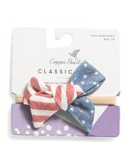 Nylon Blend Patriotic Classic Bow | TJ Maxx