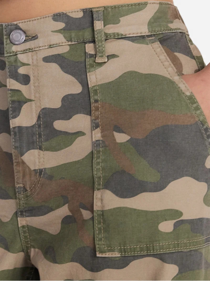 No Boundaries Wide Leg Cargo Pants, 33.5" Inseam, Women's and Women's Plus XXS-4X | Walmart (US)