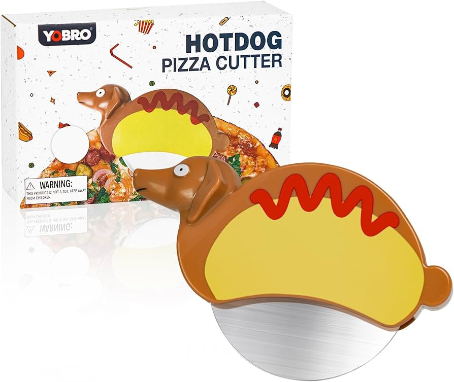Hotdog Dachshund Pizza Cutter Wheel By YOBRO- Pizza Cutter,Pizza Slicer Stainless Steel，Funny K... | Amazon (US)