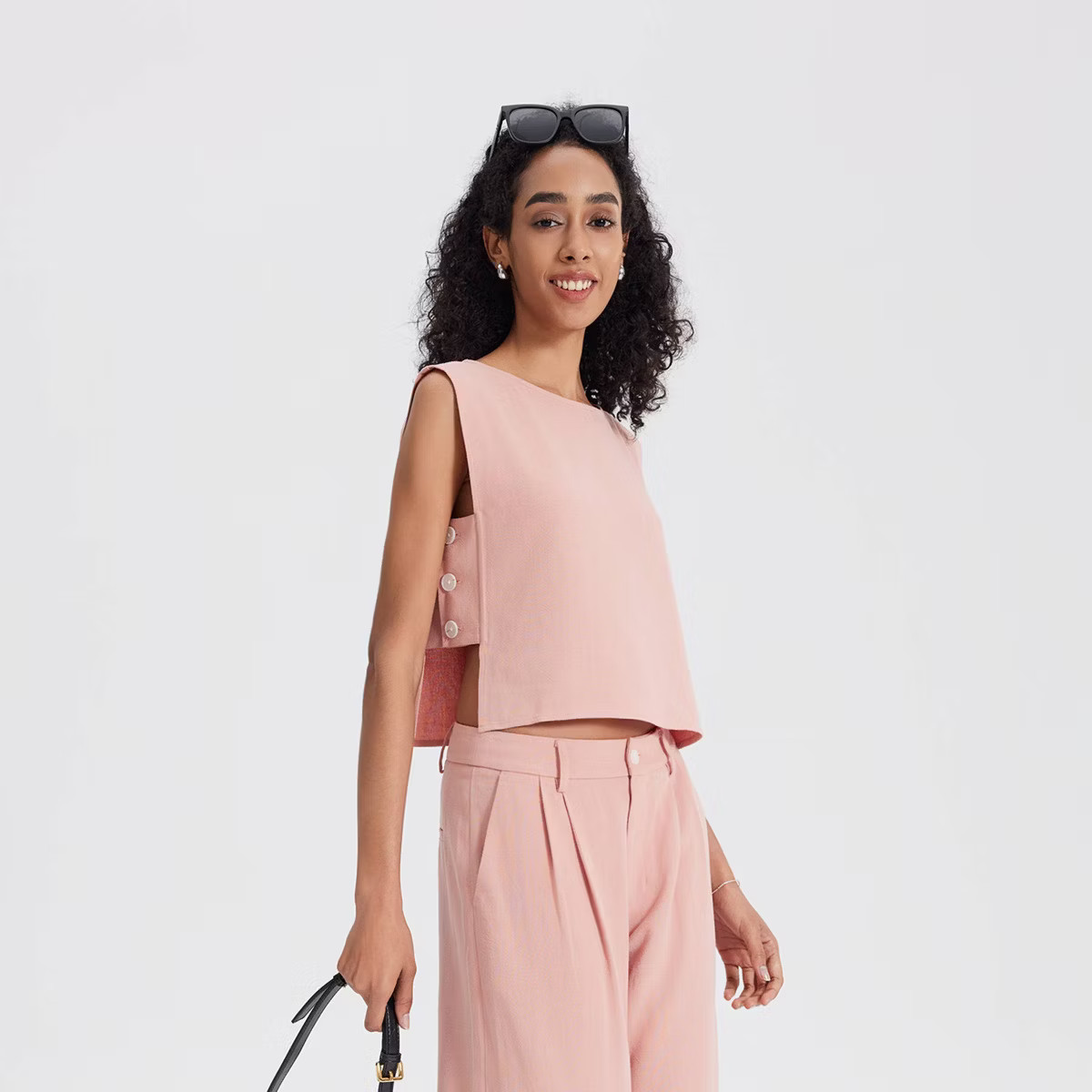 Women's Side Detail Tank Top - A New Day™ Pink M | Target