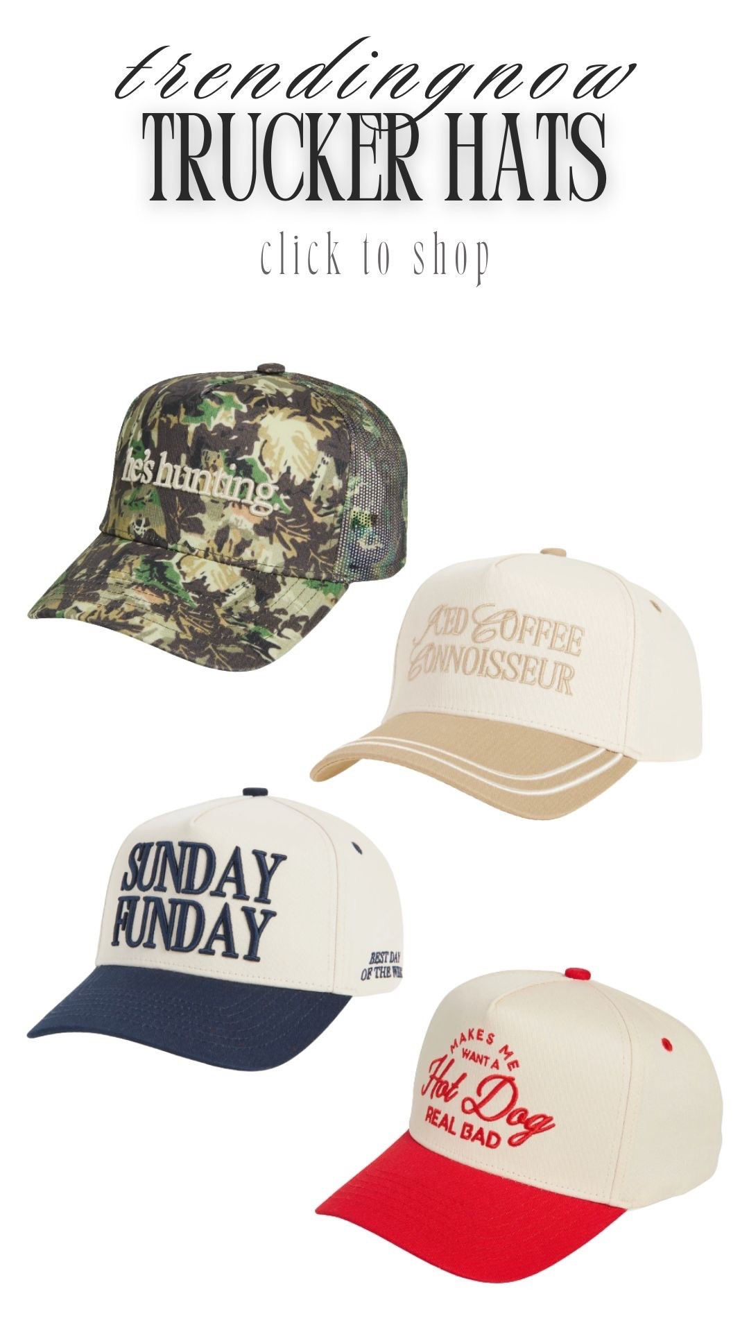 Trucker hats are such a fun accessory to any outfit! ✨

Casual, fun hats, spring outfit, workout, everyday outfit 

#LTKgrwm #LTKActive #LTKootd