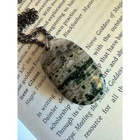 Orbicular Ocean Jasper High Quality, With Druzy Jasper Necklace, Old Stock | Etsy (US)