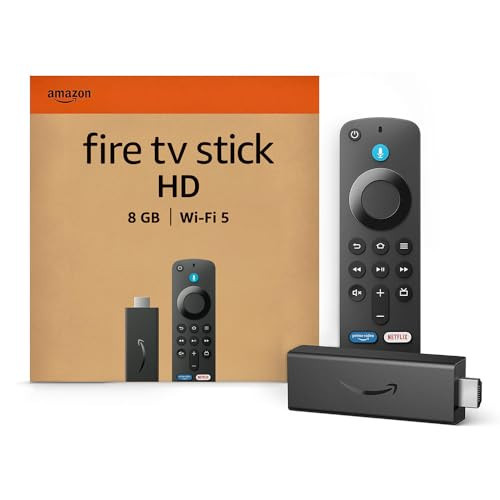 Amazon Fire TV Stick HD (Newest gen), free and live TV, Alexa Voice Remote, smart home controls, HD streaming | Amazon (UK)