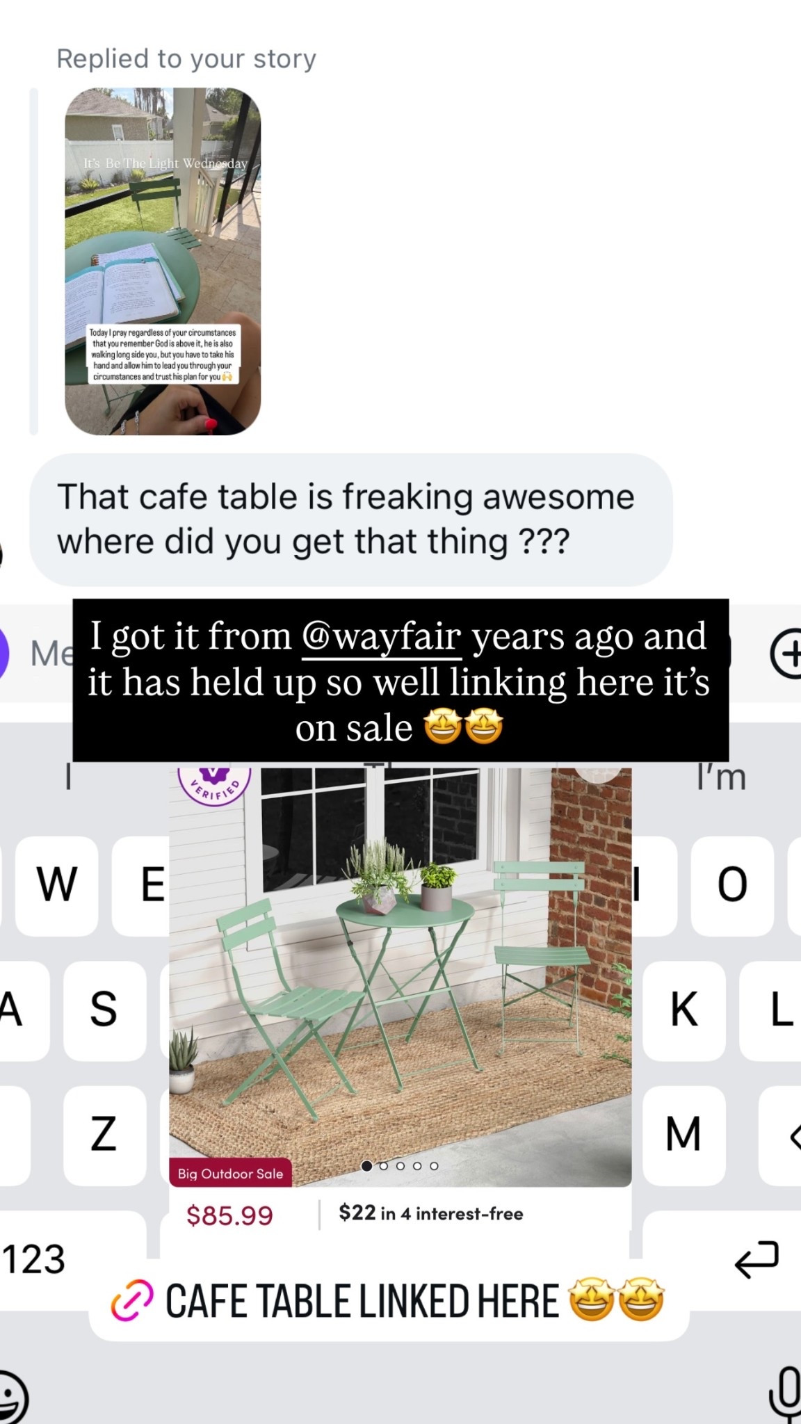 I got it from @wayfair years ago and it has held up so well linking here it’s on sale 🤩🤩