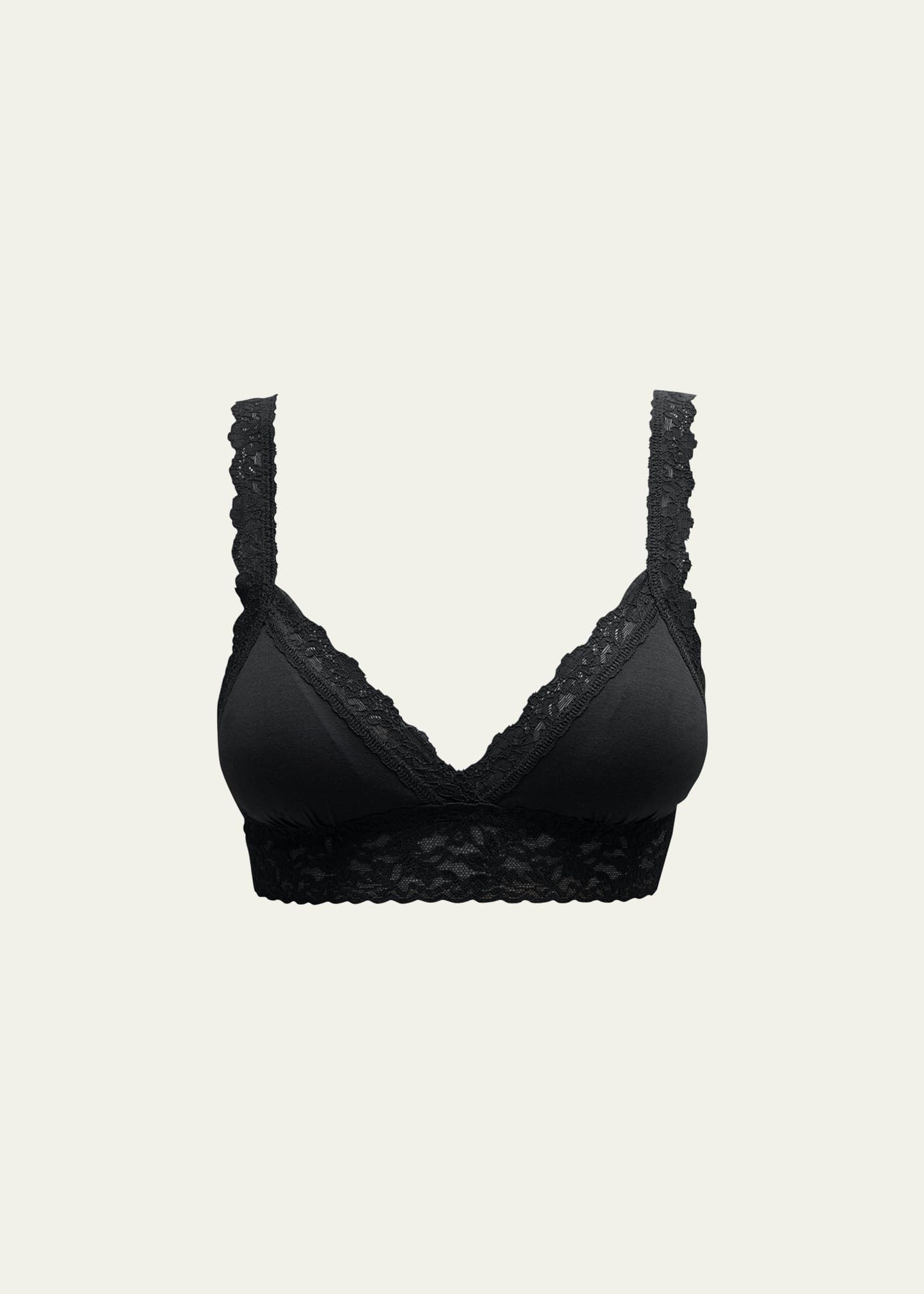 Hanky Panky Organic Cotton Padded Lace-Trim Bralette | Bergdorf Goodman