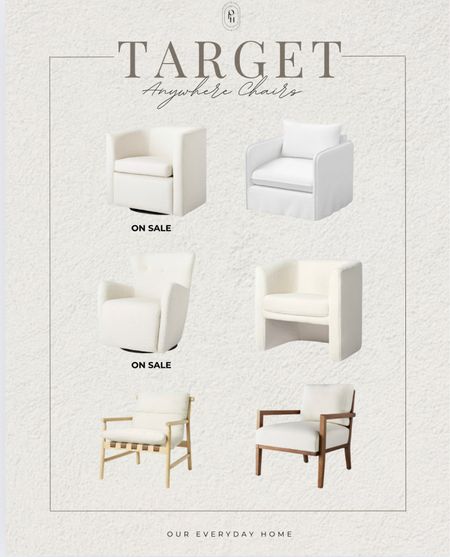 Anywhere neutral accent chairs from Target home. 

home decor, our everyday home, console table, arch mirror, faux floral stems, Area rug, console table, wall art, swivel chair, side table, coffee table, coffee table decor, bedroom, dining room, kitchen,neutral decor, budget friendly, affordable home decor, home office, tv stand, sectional sofa, dining table, affordable home decor, floor mirror, budget friendly home decor

#LTKFindsUnder100 #LTKSaleAlert #LTKHome
