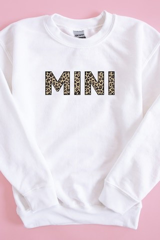 Mini Animal Print Kids Graphic Sweatshirt | The Pink Lily Boutique