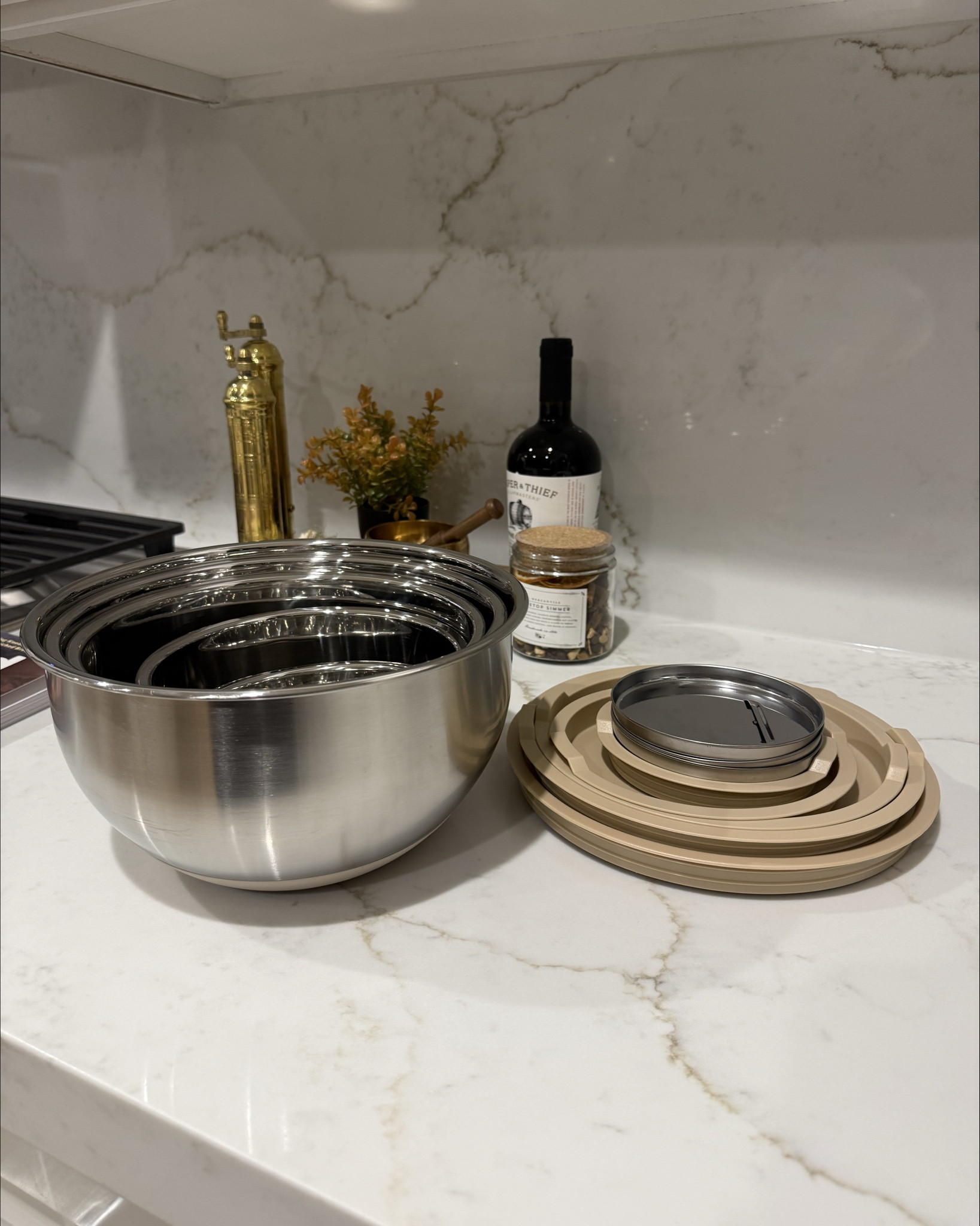 Obsessed with how aesthetic meets function here 🫶🏼 These stainless bowls come with airtight lids, 3 grater options, and stack neatly for easy storage. They even come in black..and they’re on sale 👀

#LTKHome #LTKFindsUnder50 #LTKSaleAlert