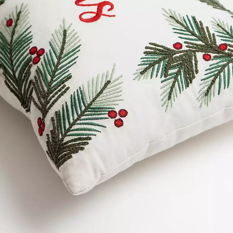 Merry Christmas Mistletoe Christmas Pillow | Kirkland's Home