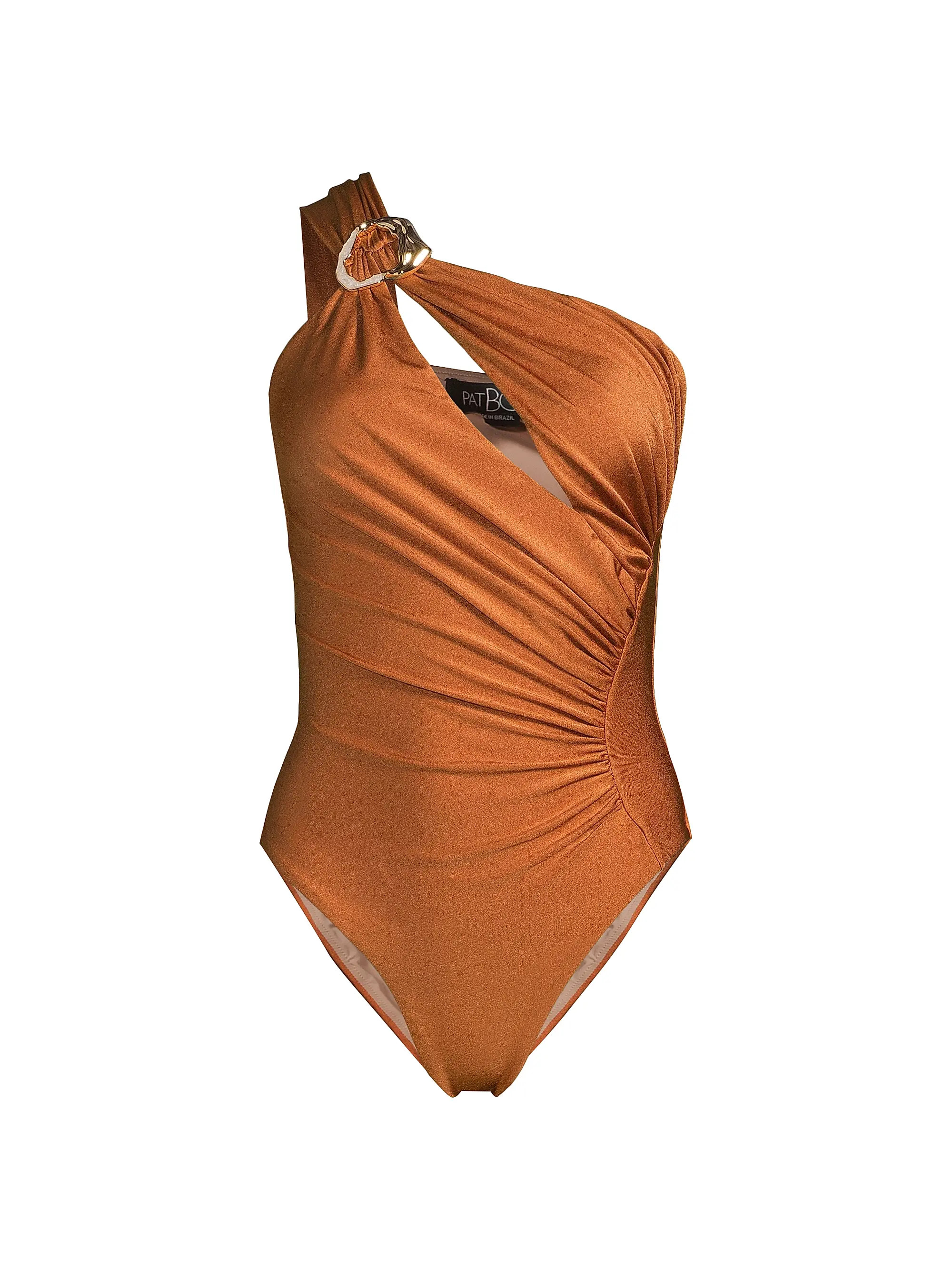PatBO Groovy One-Shoulder One-Piece Swimsuit | Saks Fifth Avenue | Saks Fifth Avenue