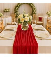 10FT Brown Cheesecloth Table Runner 120 Inch Rustic Boho Gauze Cheese Cloth Table Runner for Wedd... | Amazon (US)