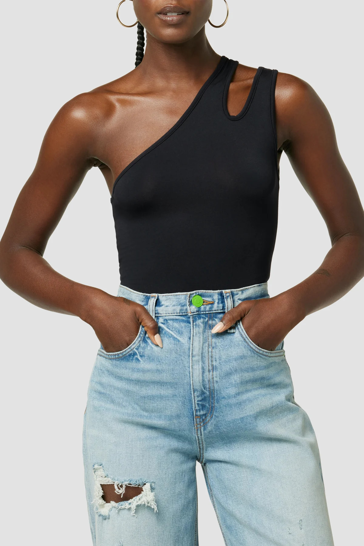 Hudson x Zoe Costello Asymmetrical Bodysuit | Hudson Jeans