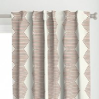 Rust Chevron Curtain Panel - Mudcloth Diamond By Littlearrowdecor Earth Tones Weathered Look Custom  | Etsy (US)