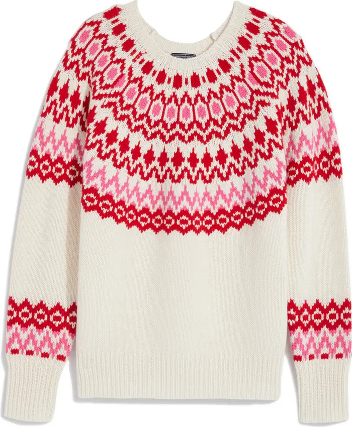 Cast Off Fair Isle Wool Blend Sweater | Nordstrom