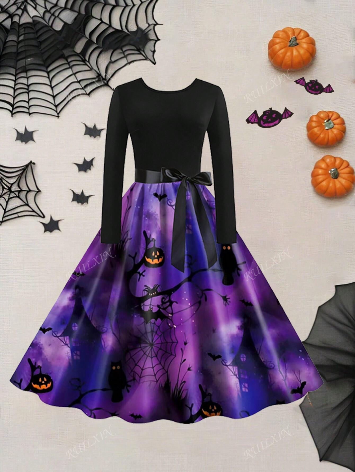 SHEIN VCAY Vintage Print Laced Shoulder Cut-Out Waist Summer Maxi Dress | SHEIN